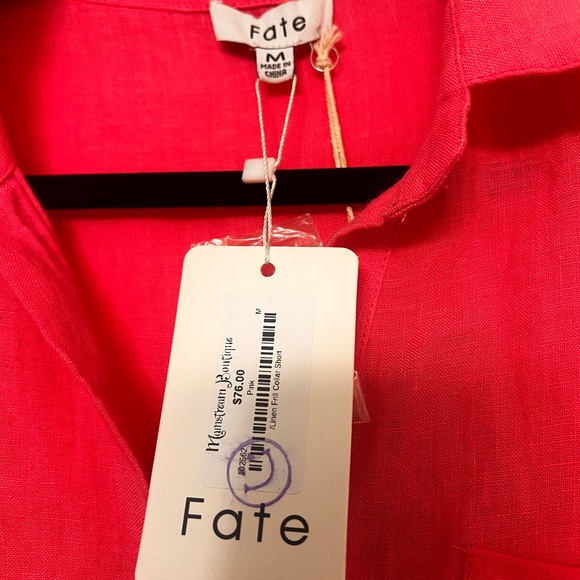 Pink linen top - Picture 2 of 6